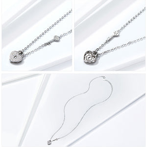 Heart Lock and Key Chain