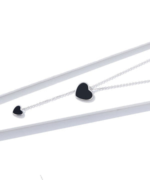 Double Heart Black